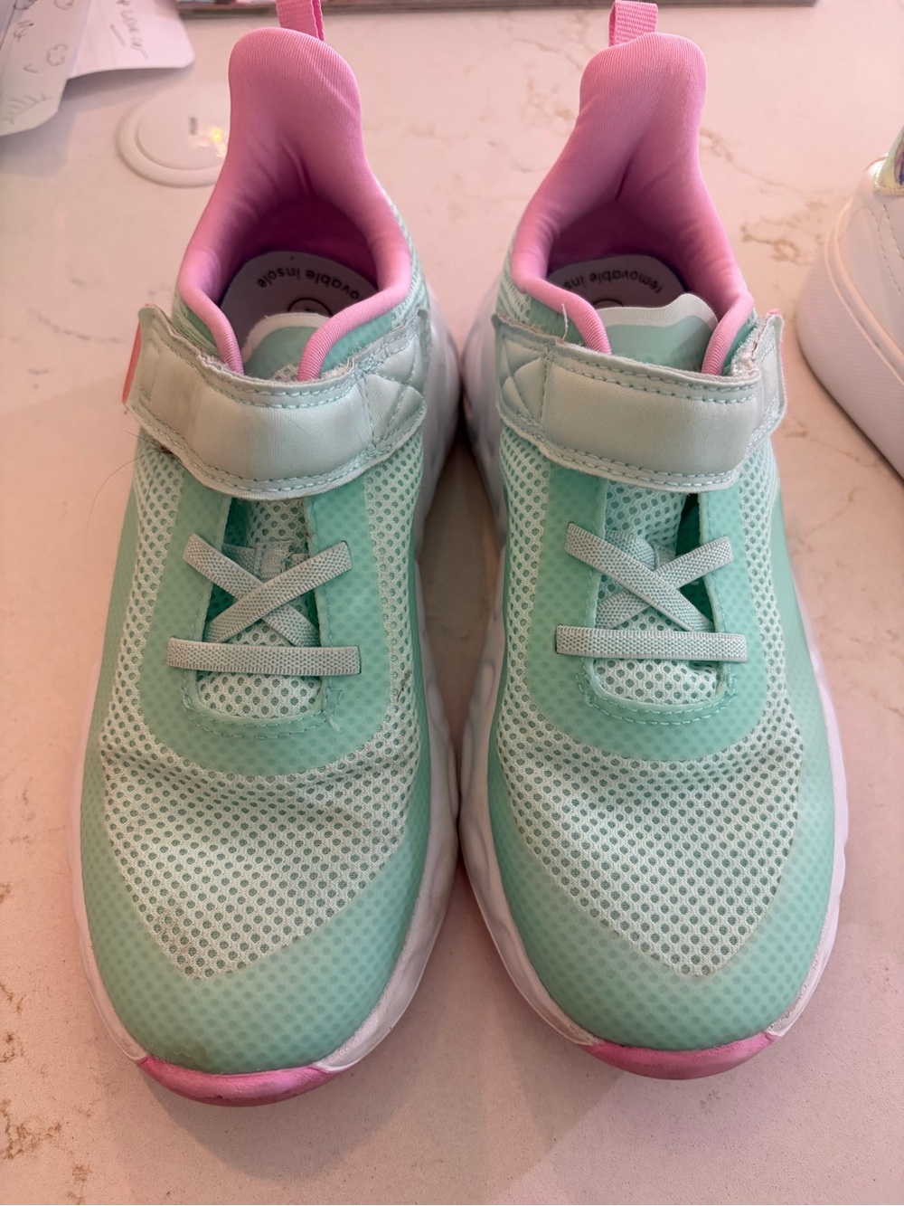 all in motion Mint Green & Pink Kids Sneakers